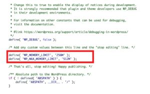 Códigos para alterar o limite do Wordpress