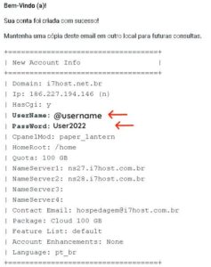 Tutorial de criação de email i7 Host