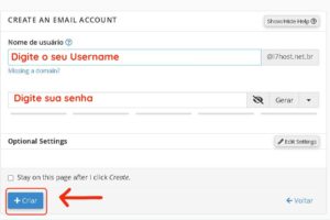 Conta de e-mail no cPanel da i7 Host