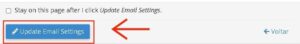 Update Email Settings