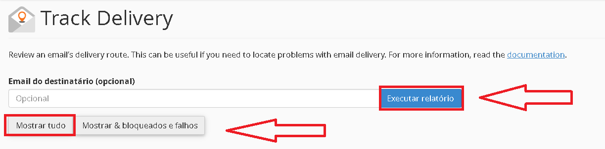 Consultar email Acompanhar entrega