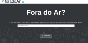ferramenta de verificação de site fora do ar