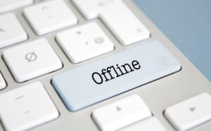 site offline com problemas