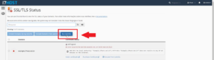 Botão Run AutoSSL