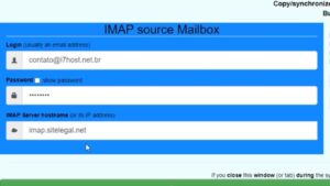Preenchimento do lado esquerdo - imap