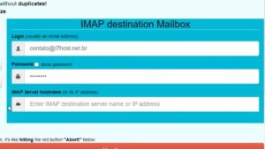 Preenchimento do lado direito - imap