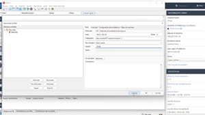 Dados de conexão do FTP