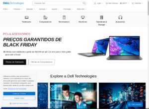 Site da Dell feito em Flash