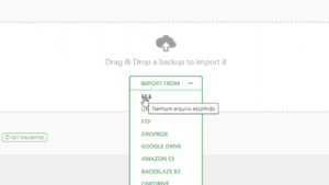 Como migrar WordPress de Localhost para a hospedagem i7 Host -Arquivo de backup