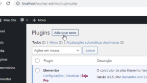 Como migrar WordPress de Localhost para a hospedagem i7 Host -Instalação de plugin