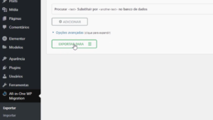Como migrar WordPress de Localhost para a hospedagem i7 Host -Exportação de Backup