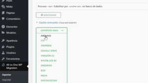 Como migrar WordPress de Localhost para a hospedagem i7 Host -Arquivo backup