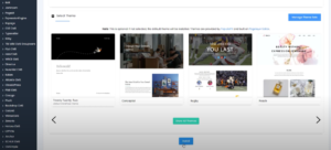 escolha de temas Wordpress