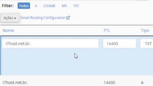 Adicionar nome de domínio