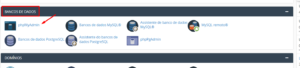 Como encontrar o phpmyadmin no cpanel