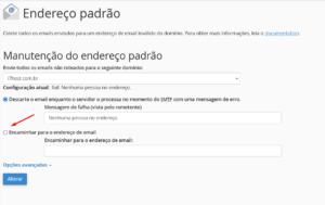 Ativar opção de encaminhar e-mails inválidos