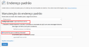 Confirmação final do endereço de e-mail no cPanel