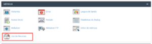 recursos da sua hospedagem
