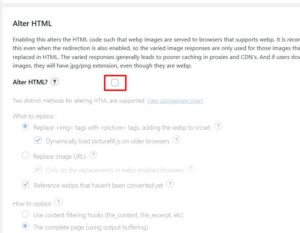 Realizando as configurações no plugin de otimização