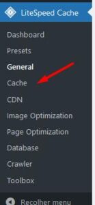 Configuração cache no wp