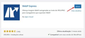 Ativação do plugin de otimização de velocidade