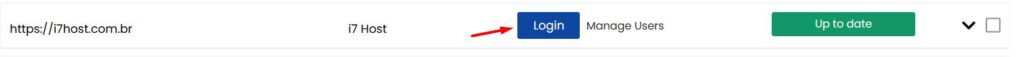 Login na ferramento do wordpress