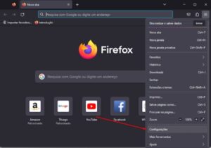 Dados de navegação do firefox
