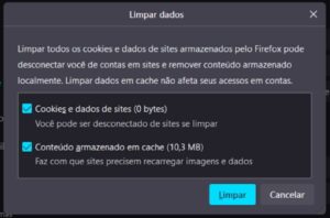 Remover dados de nevagação