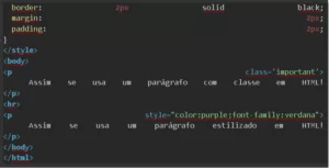 texto HTML