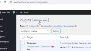 Como migrar WordPress de Localhost para a hospedagem i7 Host -Instalação de plugin