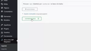 Como migrar WordPress de Localhost para a hospedagem i7 Host -Exportação de Backup
