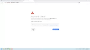 Mensagem de conexão privada